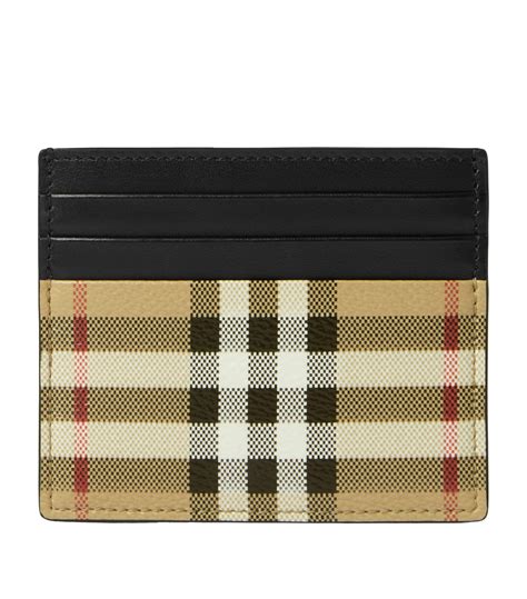 burberry tonal check card holder|Check Card Case in Slate .